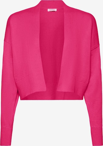 ESPRIT Gebreid vest in Roze: voorkant