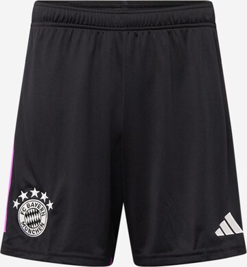 ADIDAS PERFORMANCE Regular Sportshorts 'FC Bayern 23/24 Away' in Schwarz: predná strana