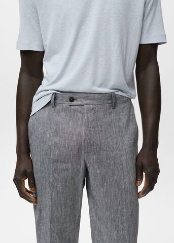 MANGO MAN Regular Chino Pants 'Nolan' in Grey