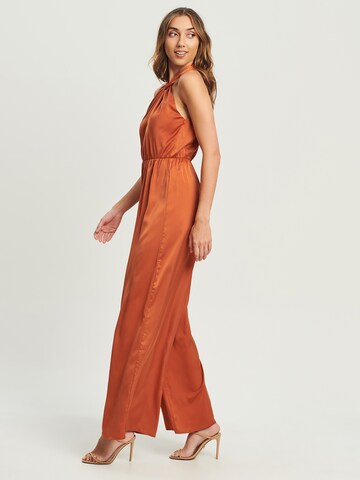 Tussah Jumpsuit 'ELAINA' in Orange