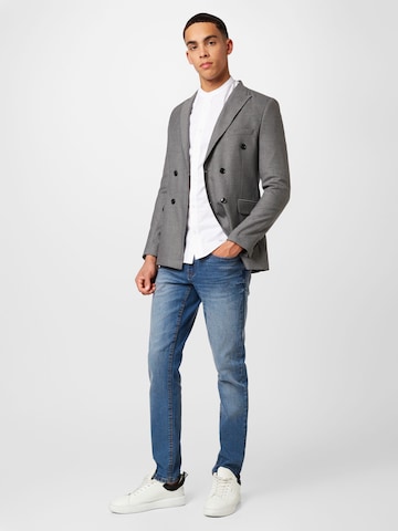 Coupe slim Veste de costume BURTON MENSWEAR LONDON en gris