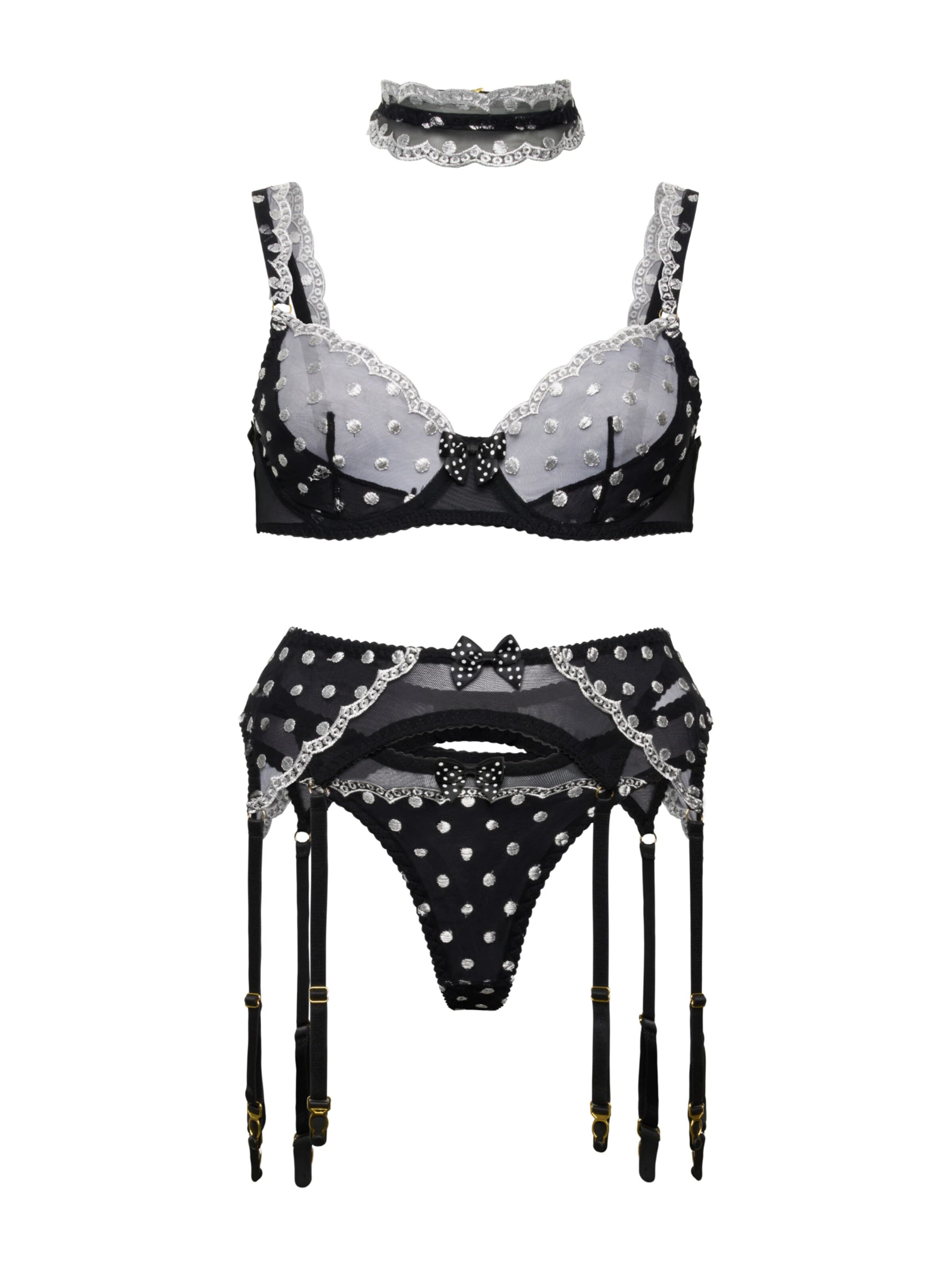 Orchibelle Underwear Sets 'Roxana' in 75 in Black, Item view