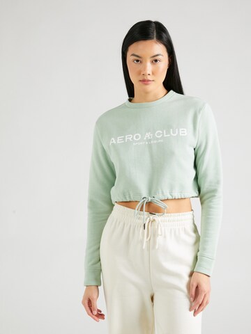 AÉROPOSTALE Sweatshirt in Grün: predná strana