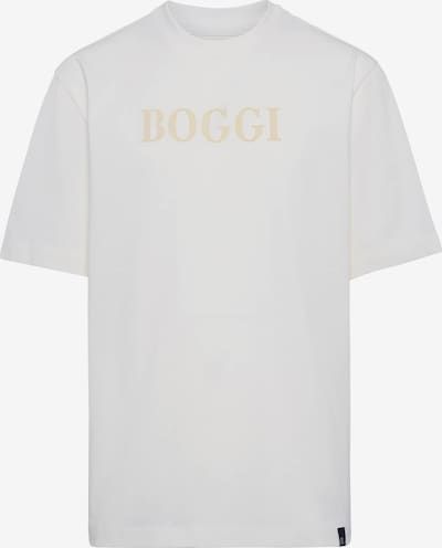 Boggi Milano T-Shirt en beige / blanc, Vue avec produit