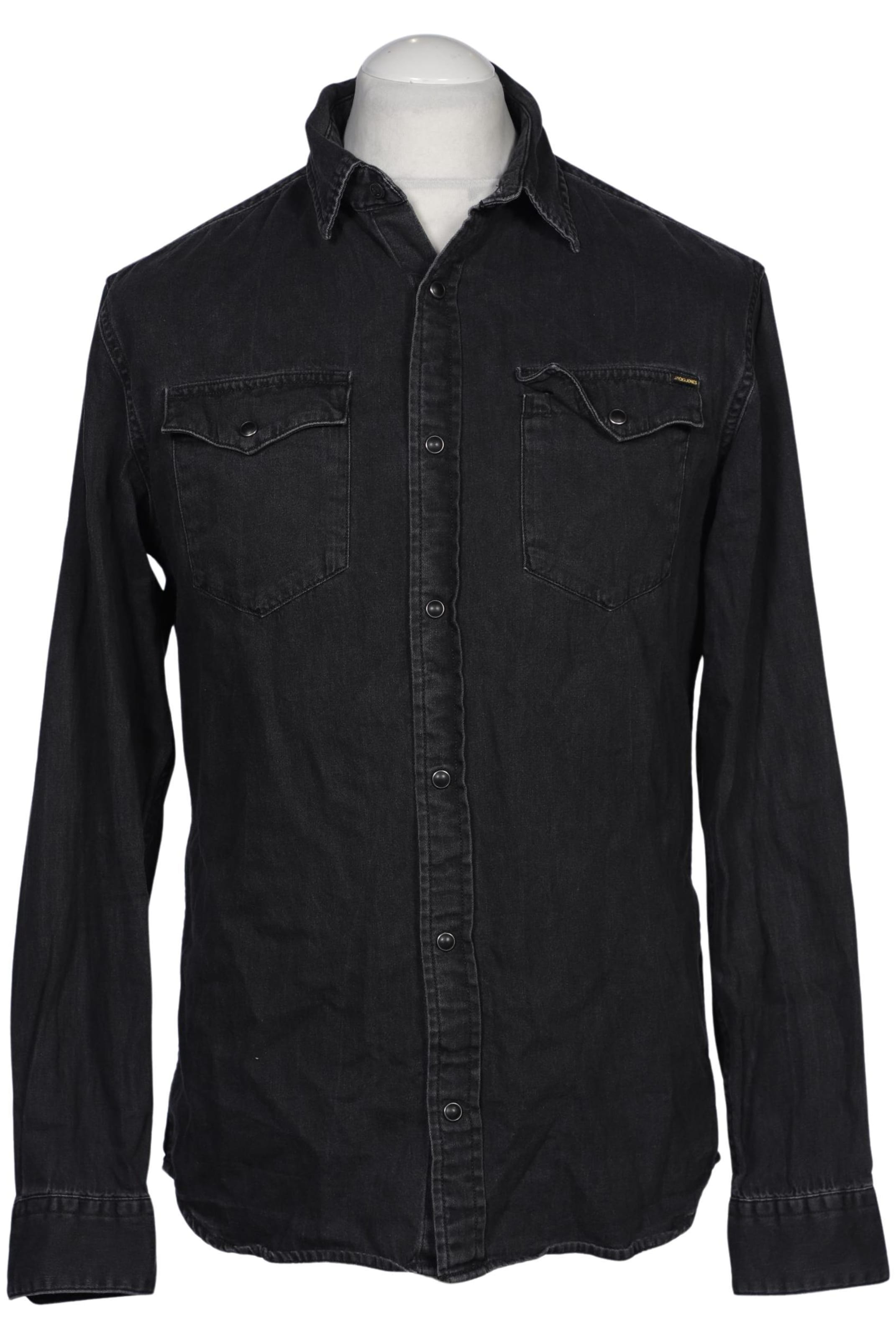 JACK & JONES Button Up Shirt in L in Black: front