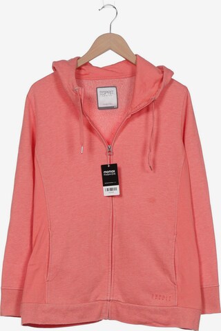 ESPRIT Sweatshirt & Zip-Up Hoodie in XXXL in Pink: front