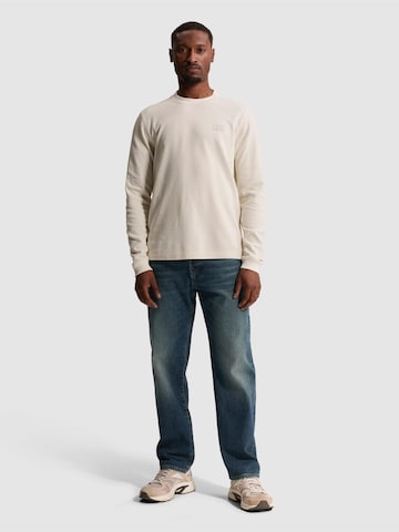 CAST IRON T-shirt 'Regular fit T-shirt with long sleeves' i beige