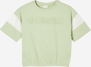 Tricou de la s.Oliver pe verde: față