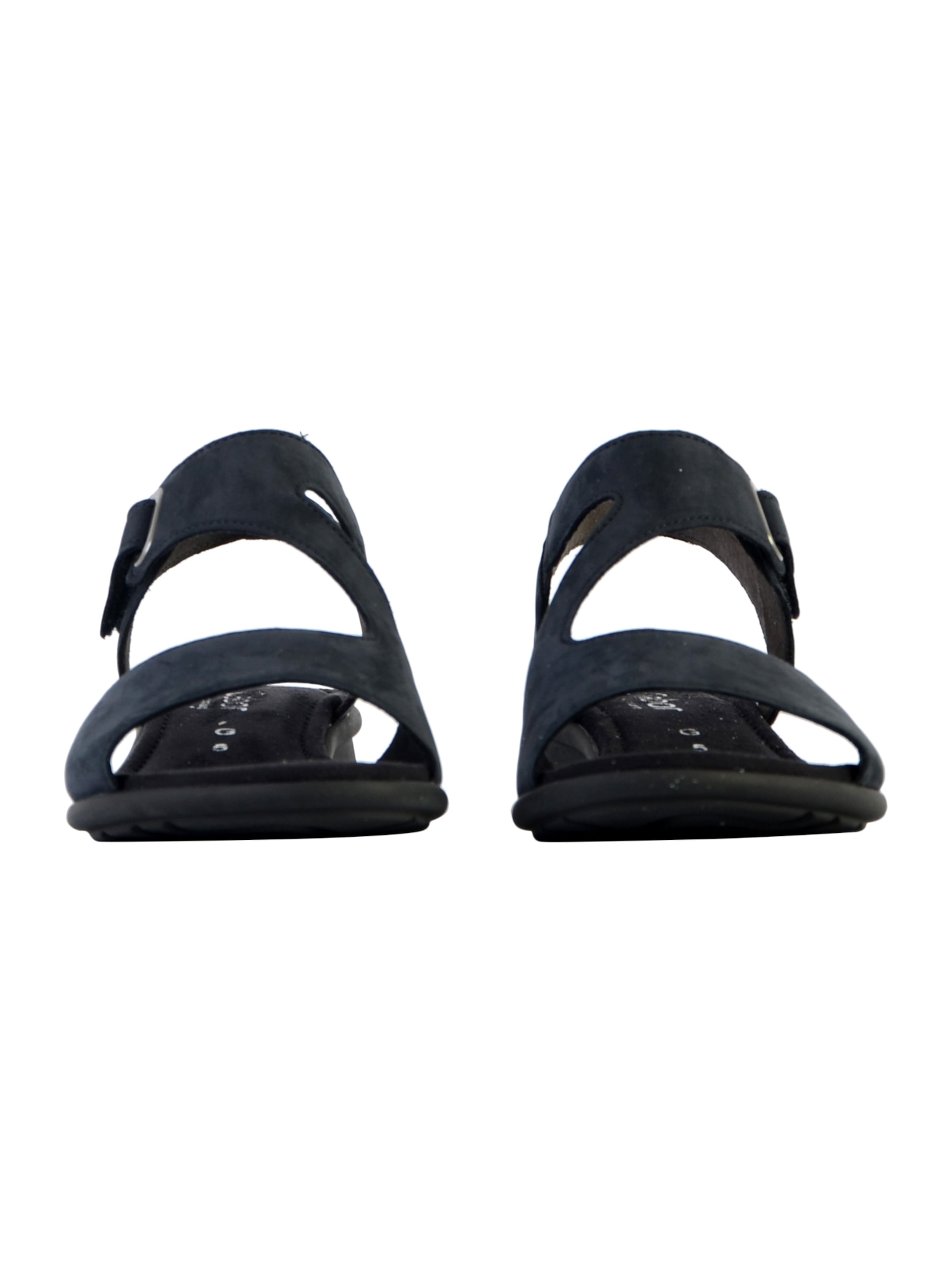 GABOR Sandal 'Flache Sandale aus Soft Nubuck Leder' in Blue