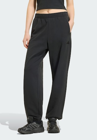 Effilé Pantalon de sport ADIDAS SPORTSWEAR en noir : devant