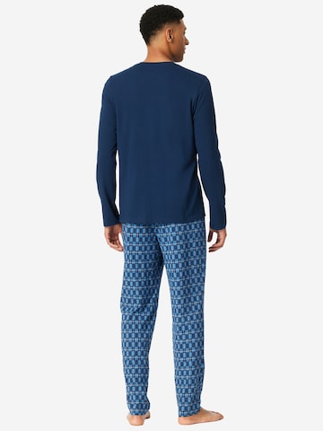 SCHIESSER - Pijama largo 'Casual Essentials' en azul