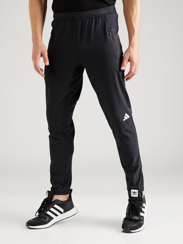 ADIDAS PERFORMANCE Regular Sportbroek 'D4T' in Zwart: voorkant