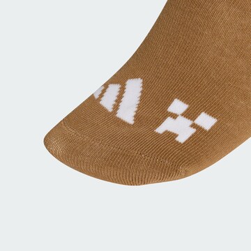 Chaussettes de sport 'MINECRAFT' ADIDAS SPORTSWEAR en marron