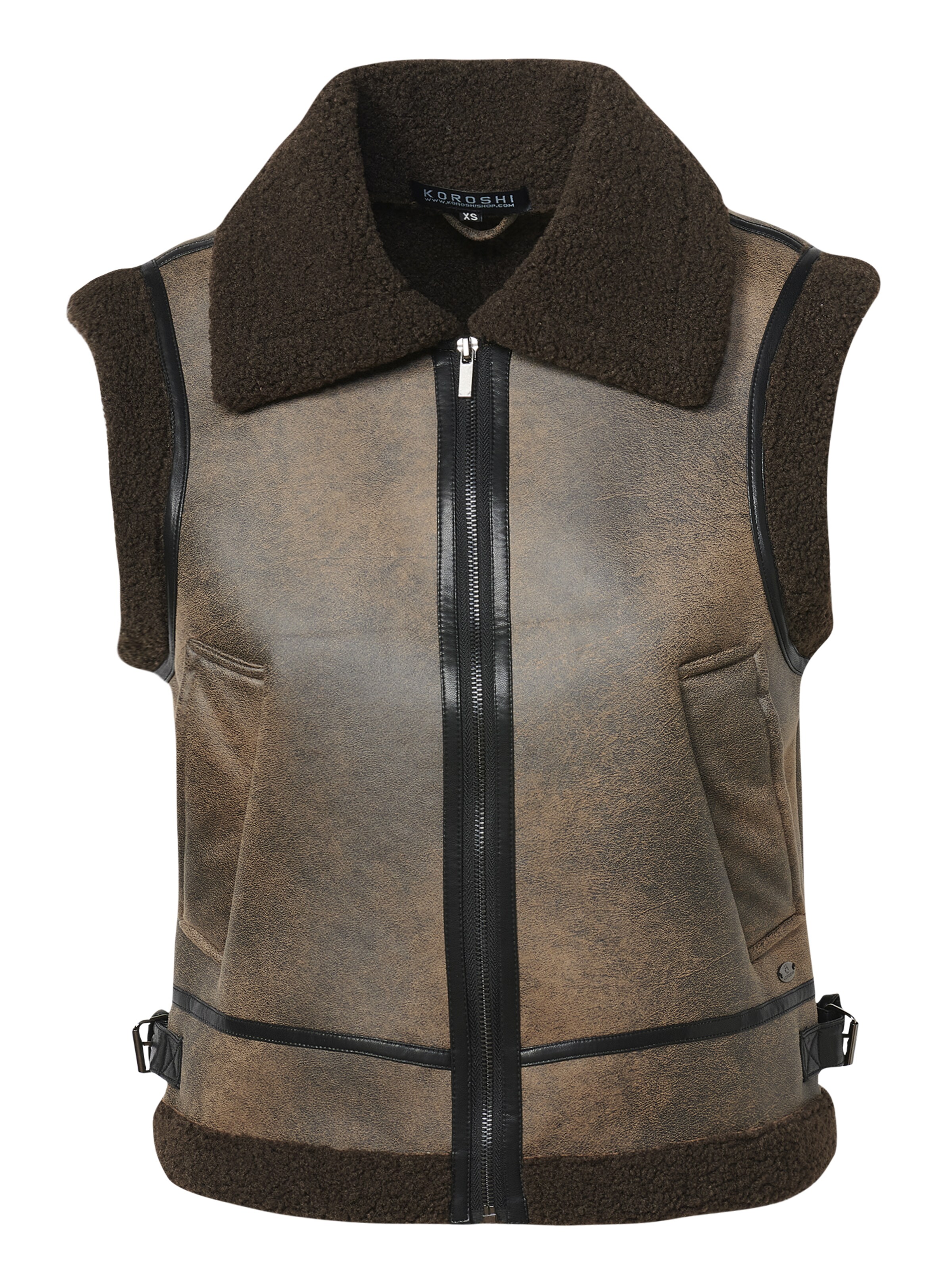 KOROSHI Vesta - Hnedá: predná strana