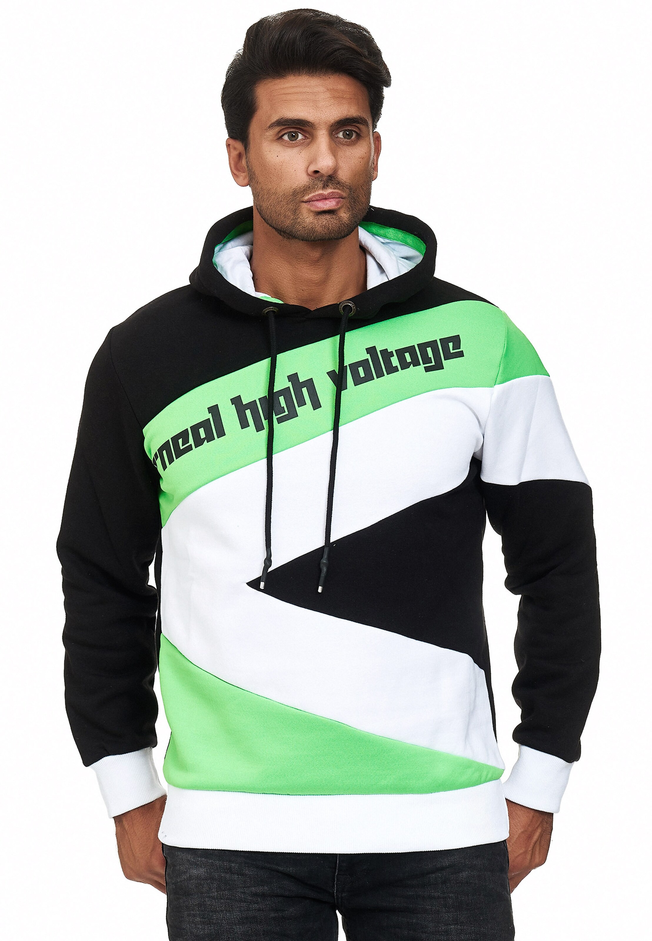 Rusty Neal Kapuzenpullover in Grün: Vorderseite