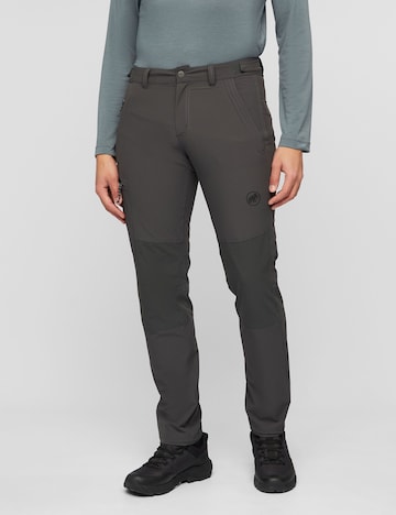 MAMMUT Regular Outdoorhose in Grau: Vorderseite