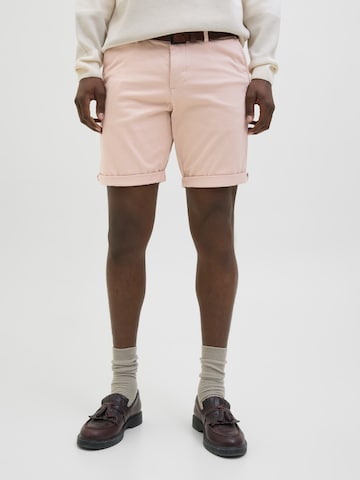 JACK & JONES Regularen Chino hlače 'JJIBowie' | roza barva: sprednja stran
