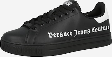 Versace Jeans Couture Matalavartiset tennarit 'FONDO COURT' värissä musta: etupuoli