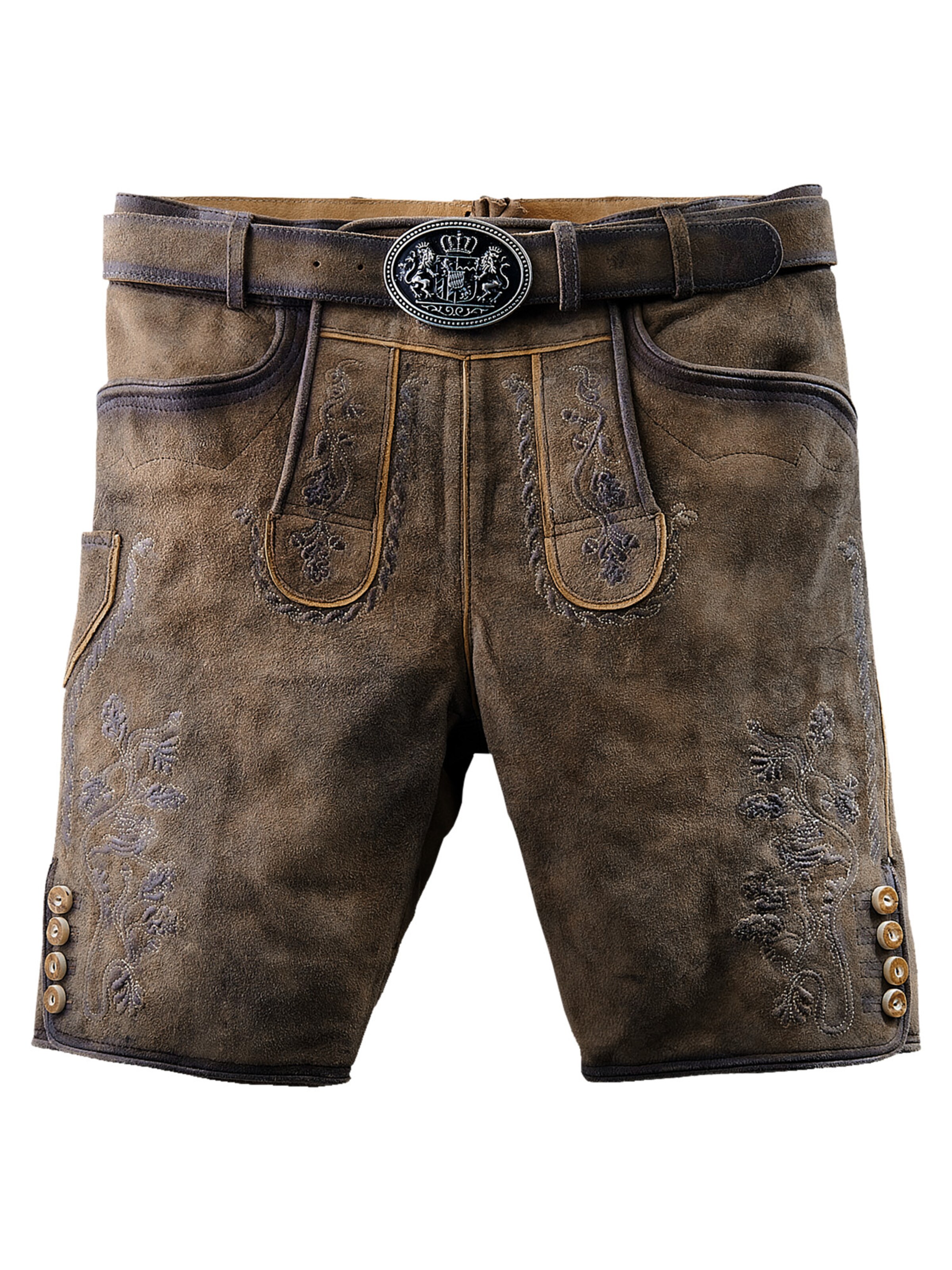 Country Maddox Regular Traditional Pants 'Horn' in Brown: front
