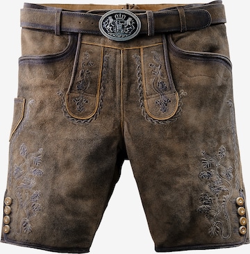 Country Maddox Traditional Pants 'Horn' in Brown: front