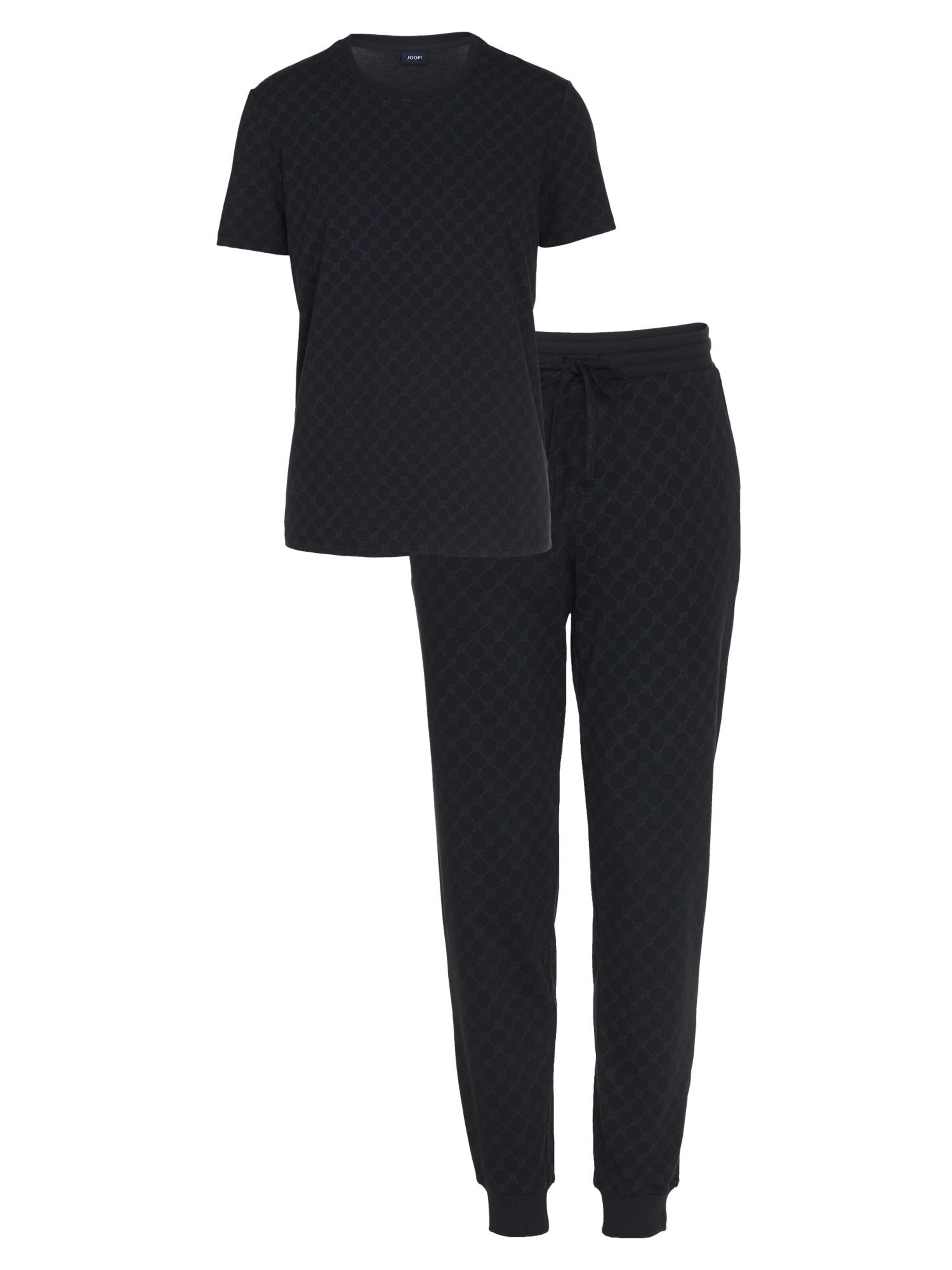JOOP! Pajama short 'Leisure' in Black: front