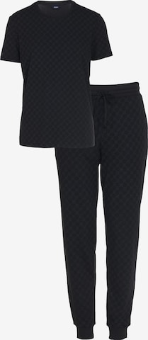JOOP! Pyjama kort 'Leisure' in Zwart: voorkant