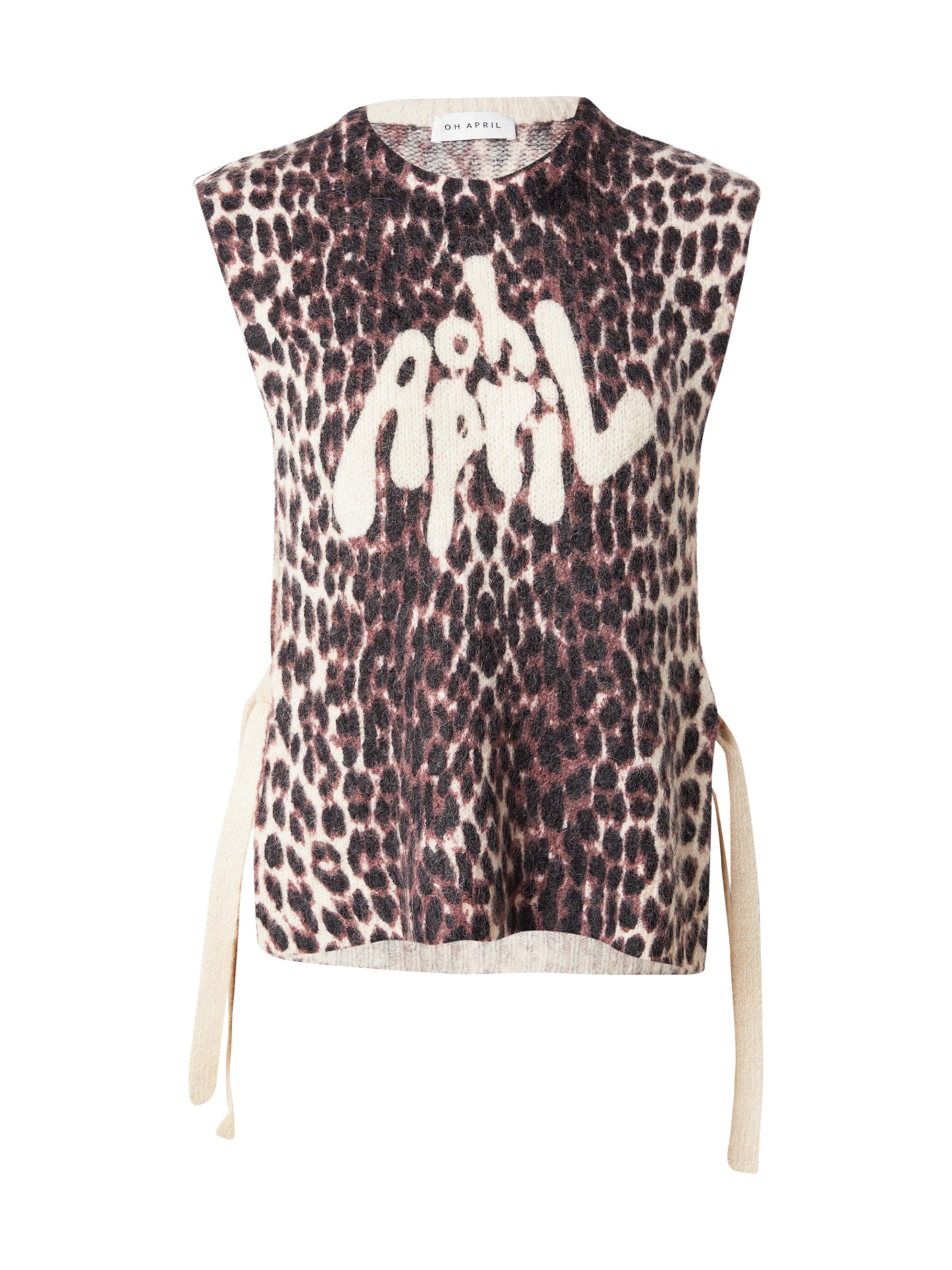 OH APRIL Свитер 'Moxie' в Коричневый: спереди