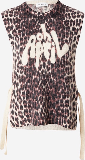 OH APRIL Pulover 'Moxie' u smeđa / svijetlosmeđa / crna, Pregled proizvoda