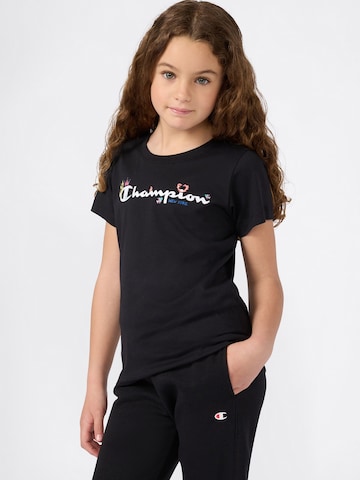 Champion Authentic Athletic Apparel Μπλουζάκι σε μαύρο: μπροστά