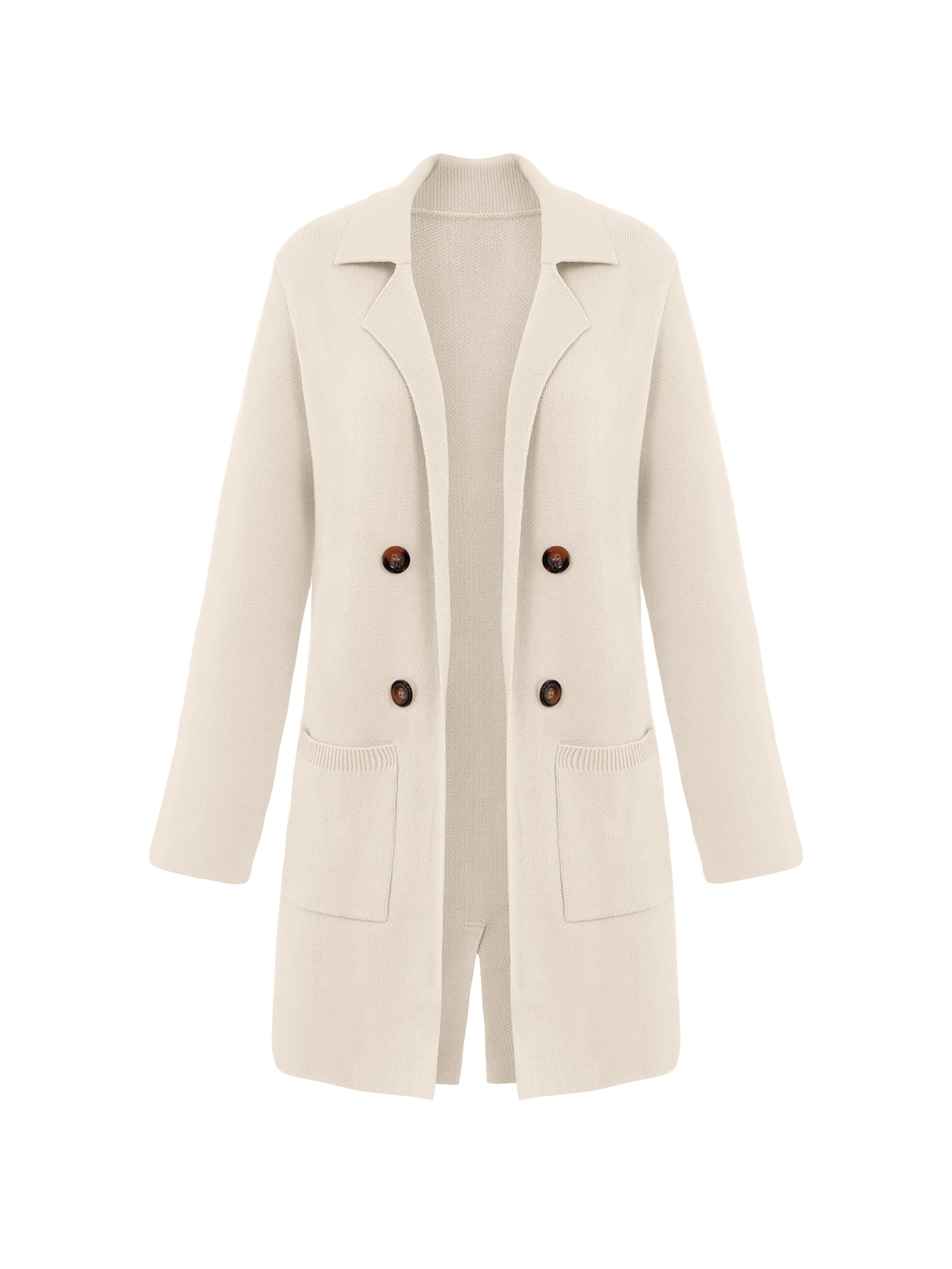 Imily Bela Πλεκτή ζακέτα σε μπεζ: μπροστά