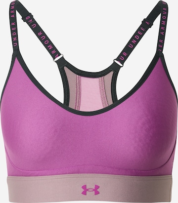 Bustino Reggiseno sportivo 'Infinity' di UNDER ARMOUR in lilla: frontale