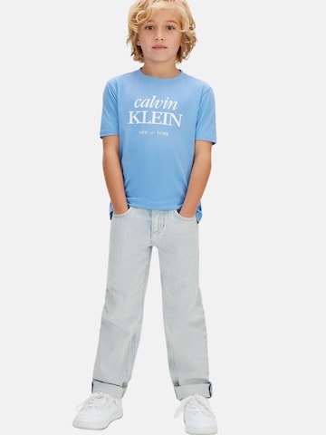 T-Shirt 'LOGO SS T-SHIRT' Calvin Klein Kids en bleu
