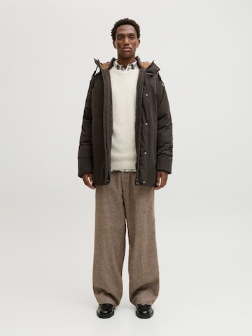 JACK & JONES Χειμερινό παρκά 'JJEWOOD' σε καφέ