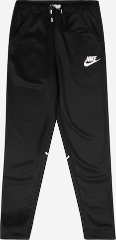 Nike SportswearTapered Hlače - crna boja: prednji dio