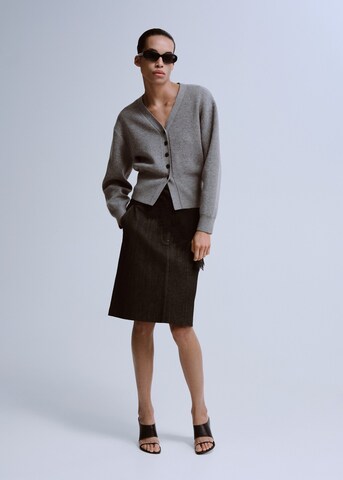 MANGO Knit Cardigan 'jarabe' in Grey