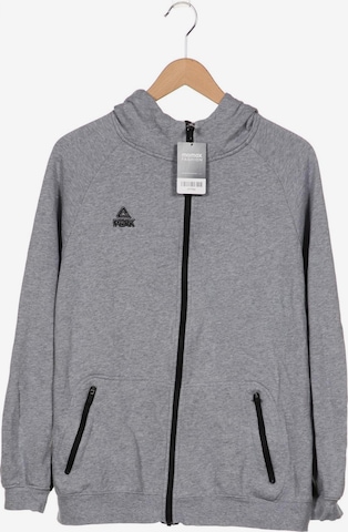 PEAK PERFORMANCE Sweatshirt & Zip-Up Hoodie in XL in Grey: front