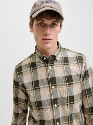 Coupe regular Chemise 'JPRBLUBROOK' JACK & JONES en vert