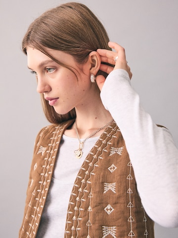 Gilet 'SOHO' MANGO TEEN en marron