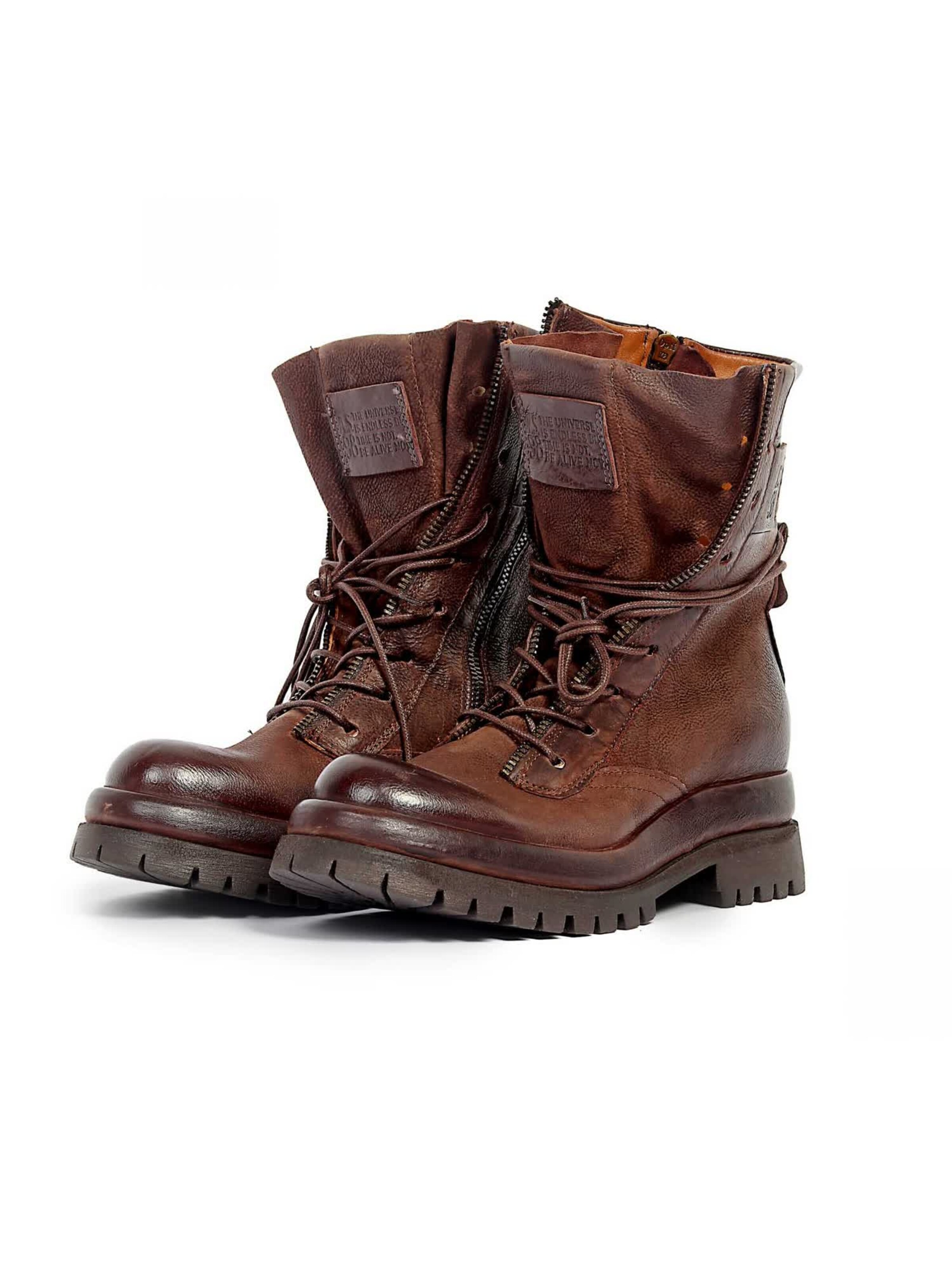 Bottes à lacets 'Delphi' A.S.98 en marron : devant