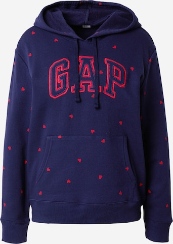 GAP Sweatshirt 'HERITAGE' in Blauw: voorkant