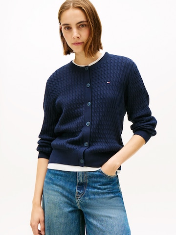 TOMMY HILFIGER Gebreid vest in Blauw: voorkant