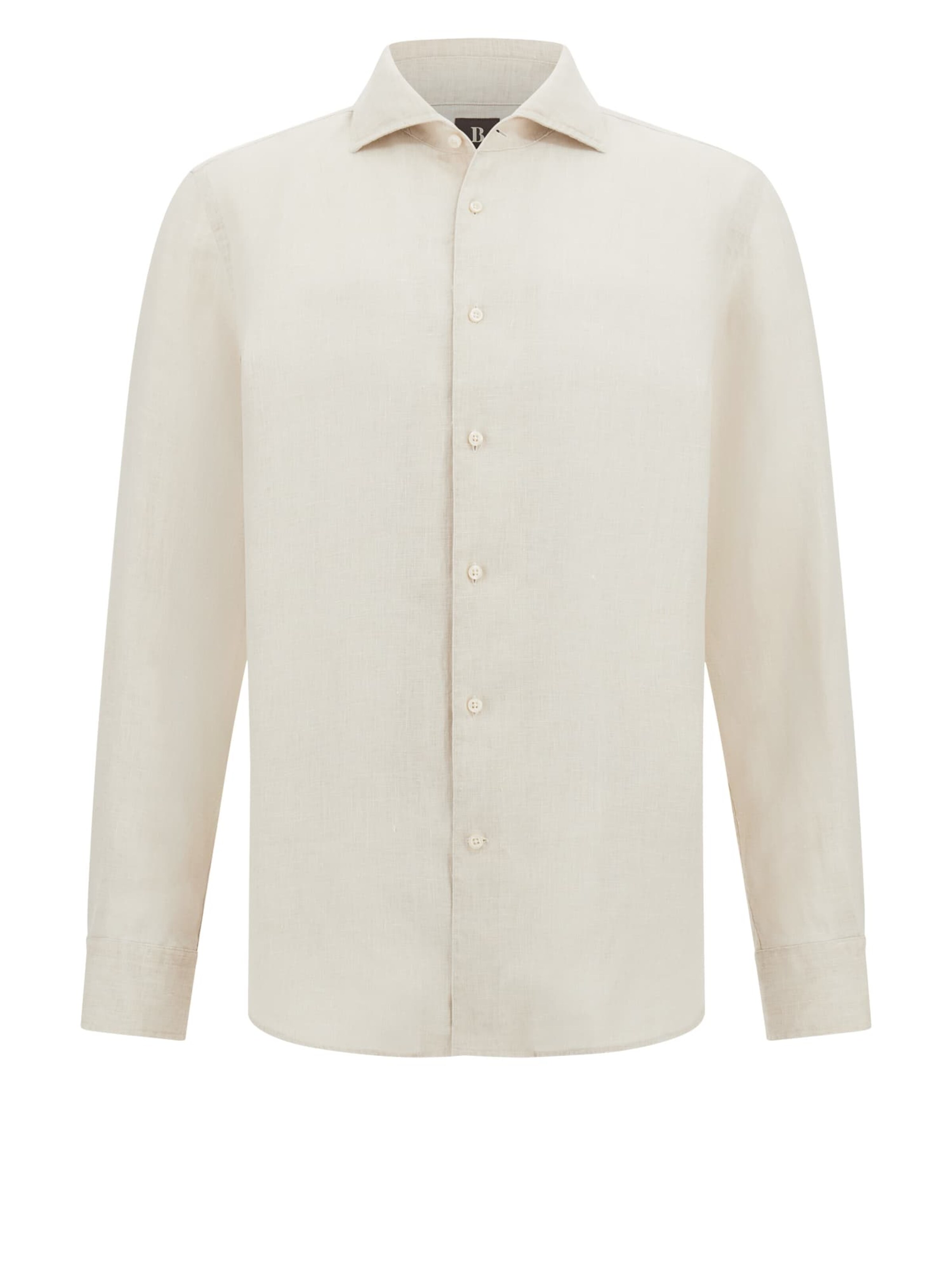Boggi Milano Overhemd in Beige: voorkant