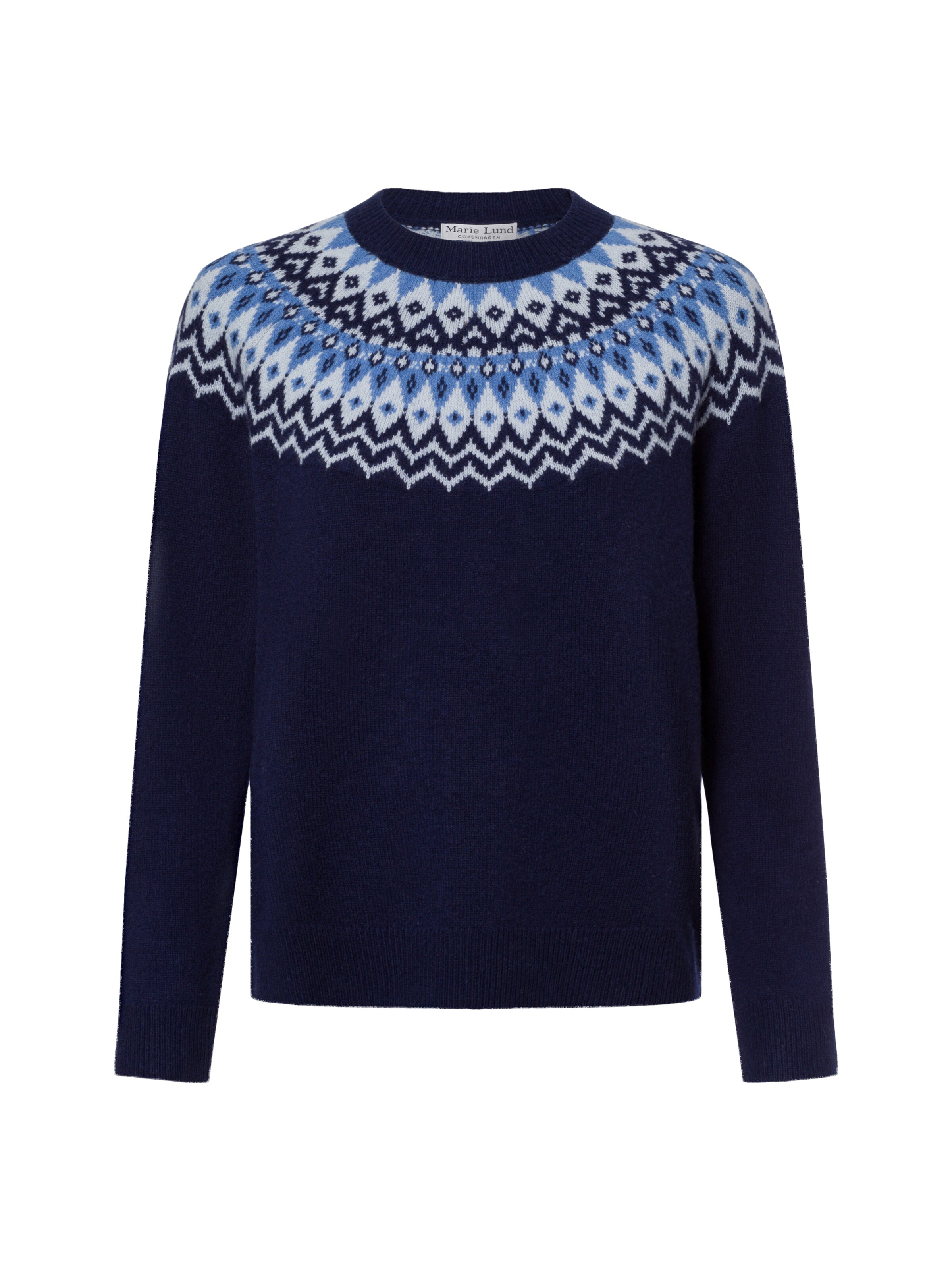 Marie Lund Pullover in Blau: Vorderseite
