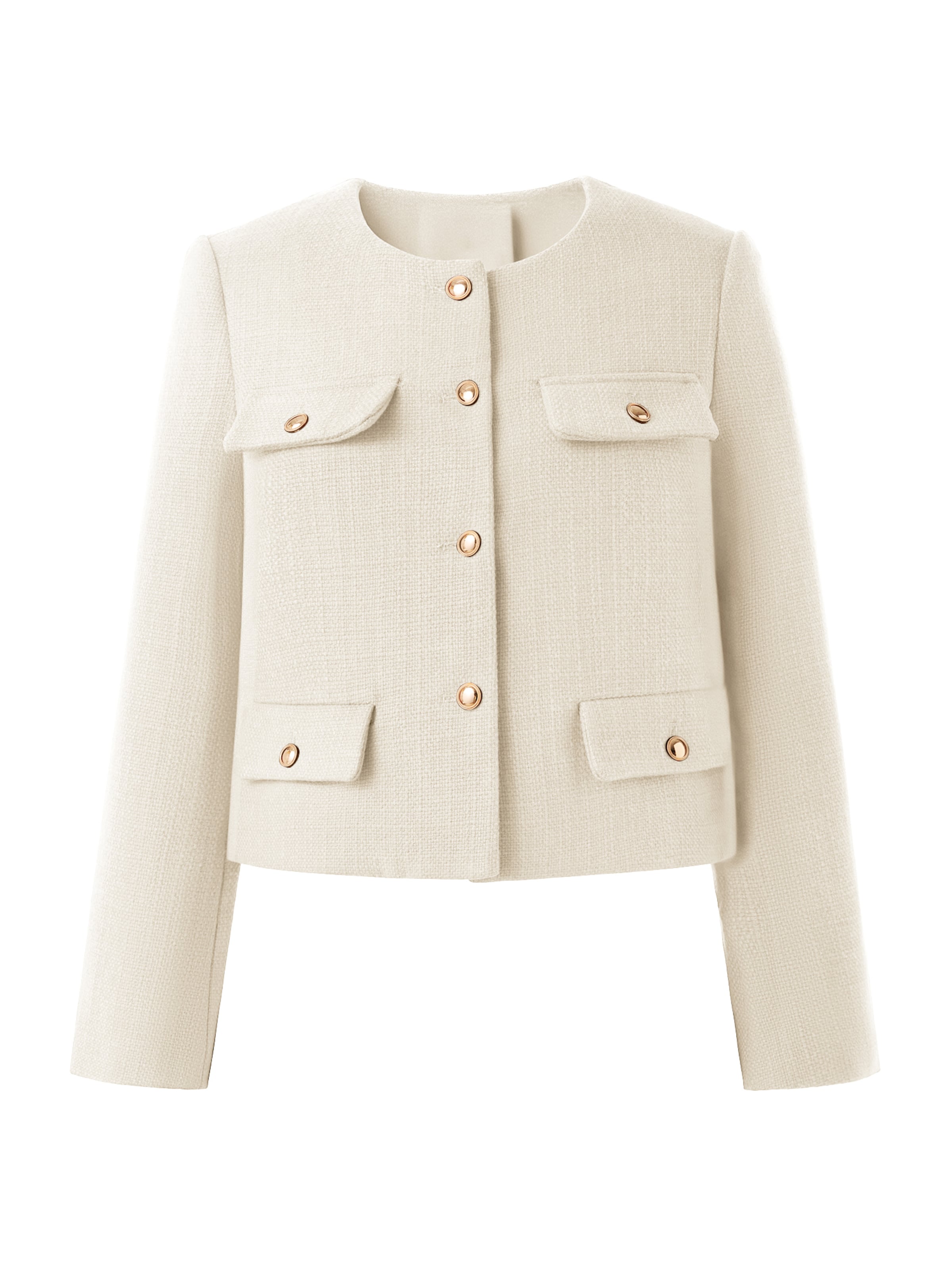 Imily Bela Демисезонная куртка в Белый: спереди