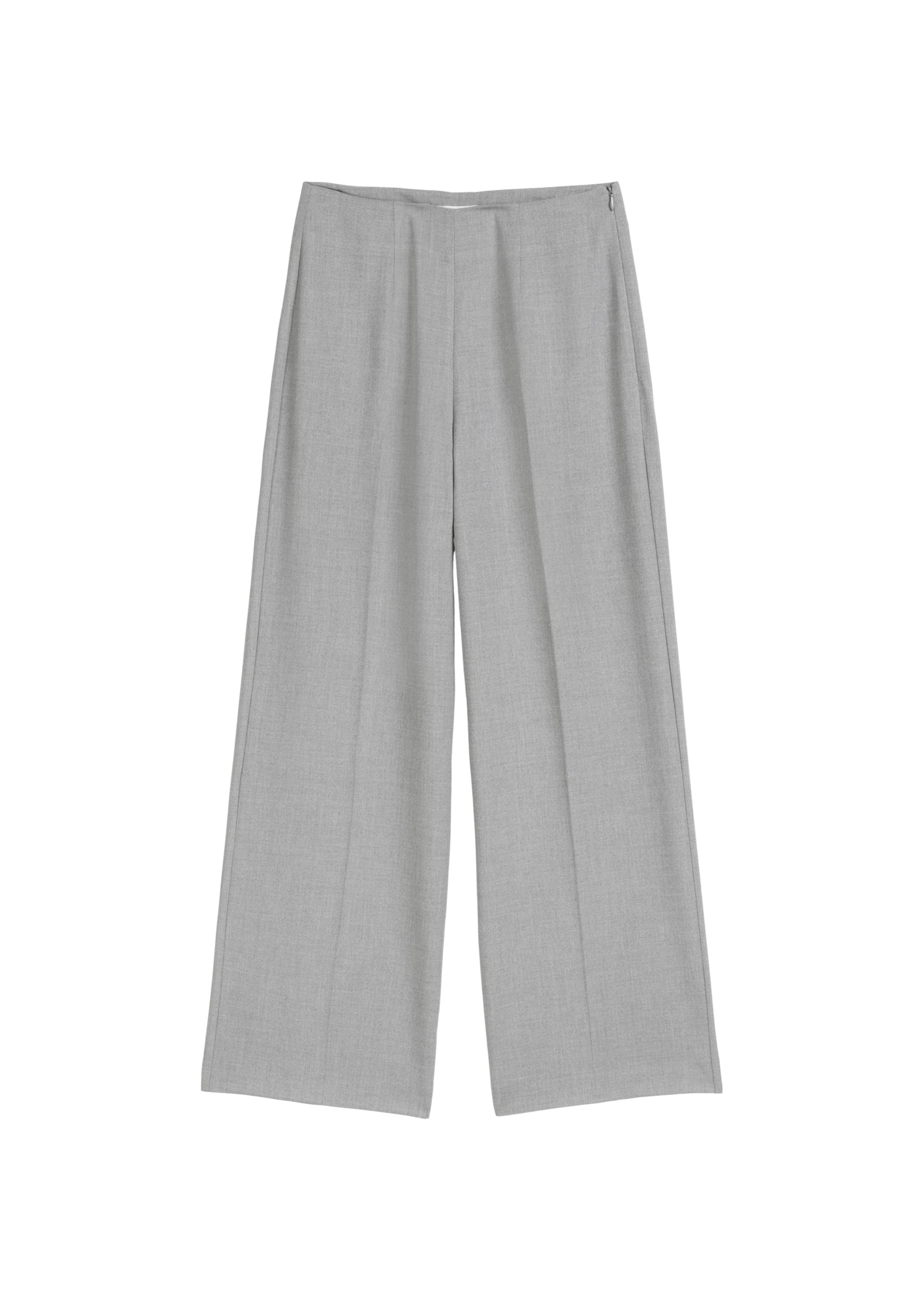 Marc O'Polo Široke hlačnice Hlače | siva barva: sprednja stran