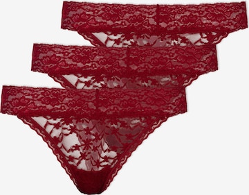 SNOCKS Thong in Red: front