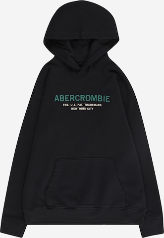 Abercrombie & FitchSweater majica - crna boja: prednji dio