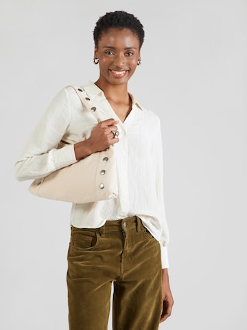 JDY Blouse 'JDYCHLOE' in Beige: front