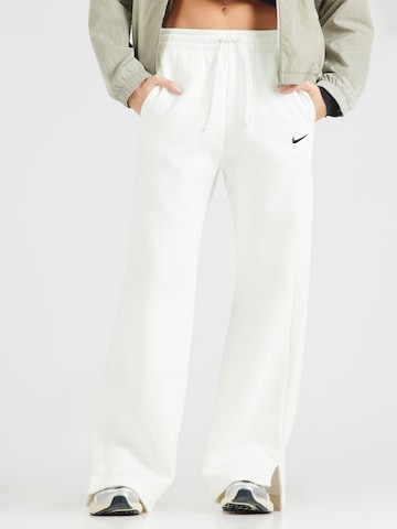 Nike Sportswear - Regular Calças 'PHNX FLC' em branco: frente