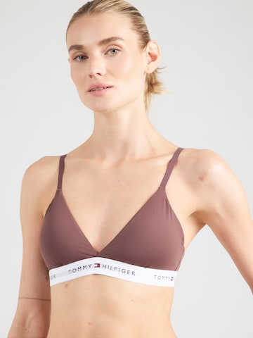 brūns Tommy Hilfiger Underwear Trijstūra formas Krūšturis: no priekšpuses